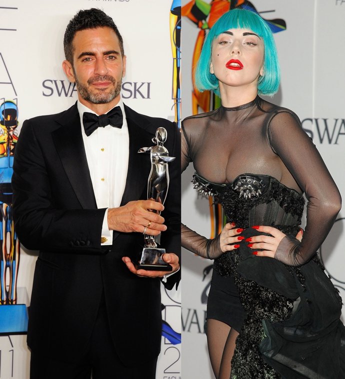 Montaje De Marc Jacobs Y Lady Gaga En Los CFDA