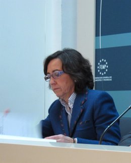Rosa Aguilar, ministra de Medio Ambiente y Medio Rural y Marino, en la FEMP