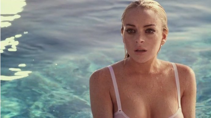 Captura De Lindsay Lohan Del Vídeo 'Lindsay Lohan' Del Artista Richard Phillips