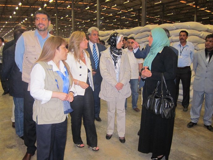 Jiménez Durante Su Visita A Benghazi