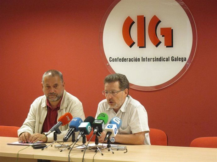 Suso Seixo, Secretario Xeral De La CIG, En Rueda De Prensa