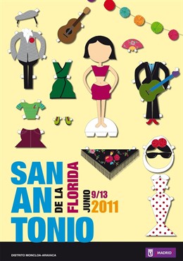 Cartel De Las Fiestas De San Antonio De La Florida 2011 En Madrid