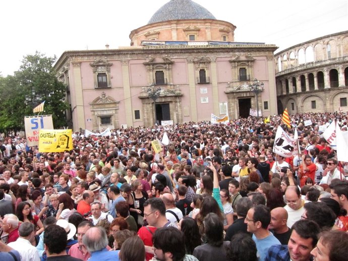 Concentración Escola Valenciana 'Sí Al Valencià'