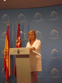 La Portavoz Del Gobierno Murciano, María Pedro Reverte