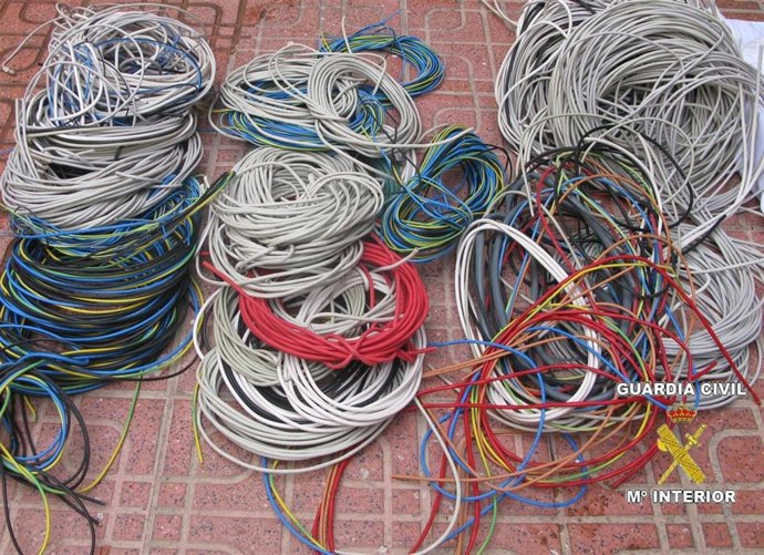 Imagen Del Cable De Cobre Incautado