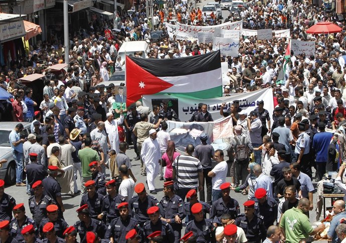 Manifestación Contra El Gobierno En Jordania