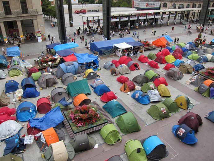 Acampada 15M En Zaragoza