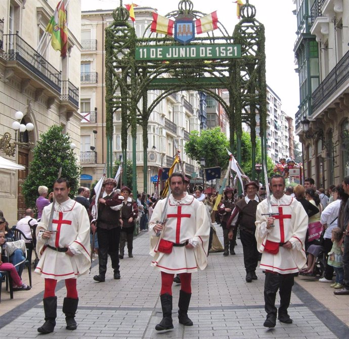 Recreación Del Desfile Triunfal De La Victoria De Las Tropas Logroñesas En 1521 