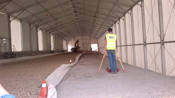 Trabajos De Cierre De La Primera Línea De La Celda 29 En El Cabril