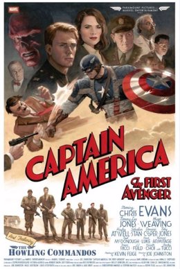 Poster Retro De El Capitán América