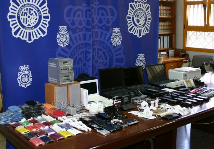 Material Sustraido En Una Operación En Málaga 