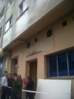 La Sede Del PP Atacada En Ordes (A Coruña)