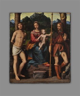 El Lienzo 'Madonna Con El Niño, San Sebastián Y San Roque', En El Bellas Artes