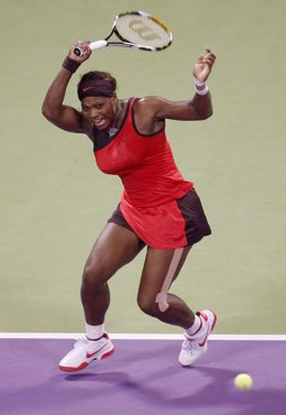 Serena Williams en el torneo de Doha