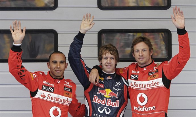 Vettel, Hamilton Y Button 