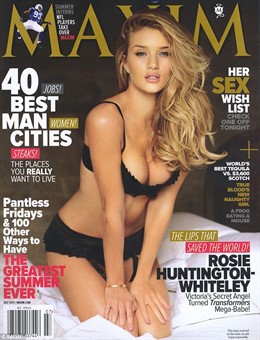 Rosie Huntington-Whiteley En La Portada De 'Maxim'