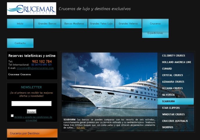 La Nueva Web De Crucemar, Lujoencruceros.Com