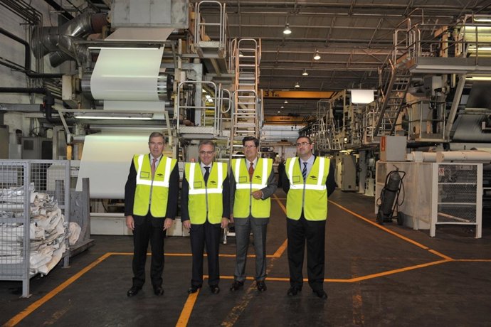 Roig, Sanz, Rudilla Y Ortega En La Planta Del Grupo Lecta En Leitza.