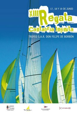 Cartel De La XIII Regata Cantabria Infinita-XII Trofeo SAR Don Felipe De Borbón
