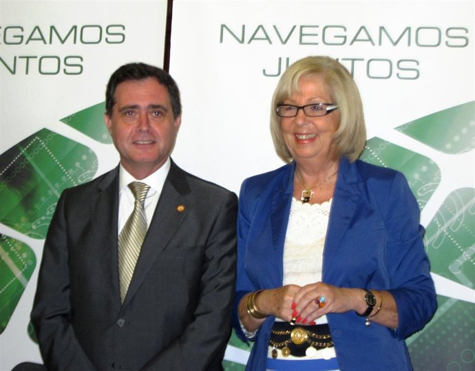 Los Rectores De US Y UMA, Joaquín Luque Y Adelaida De La Calle