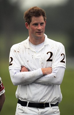 El Príncipe Enrique Después De Un Partido De Polo 