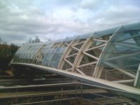 El Ayuntamiento prevé que los primeros cristales de la pasarela de La Cava estén instalados a finales de este mes