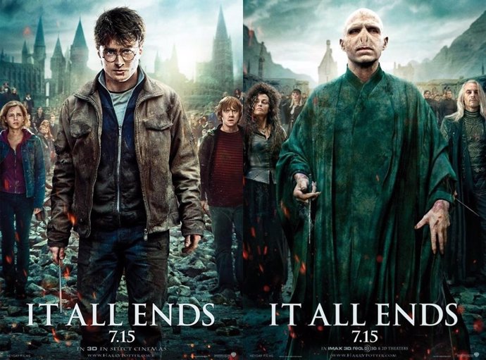 Dos Carteles De Harry Potter Y Las Reliquias De La Muerte
