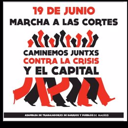 Cartel De La Marcha A Las Cortes