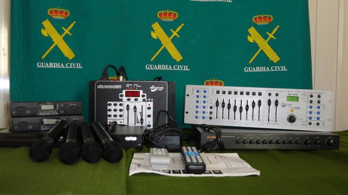 Objetos Incautados En La Operación