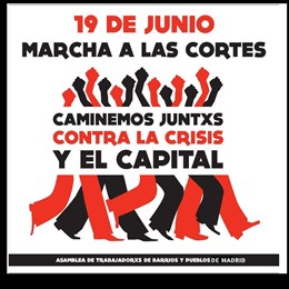 Cartel De La Marcha A Las Cortes