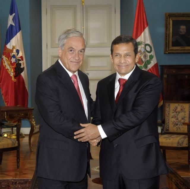 Sebastián Piñera Con Ollanta Humala En Chile.