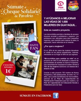 Cheque Solidario De Pavofrío
