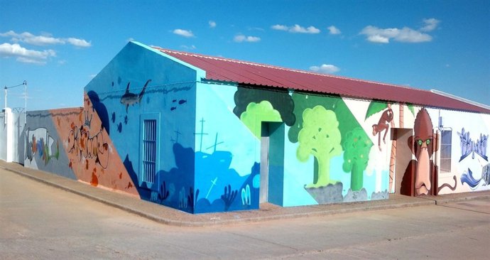 Fachada Del 'Contenedor De Arte' De Monterrubio De La Serena