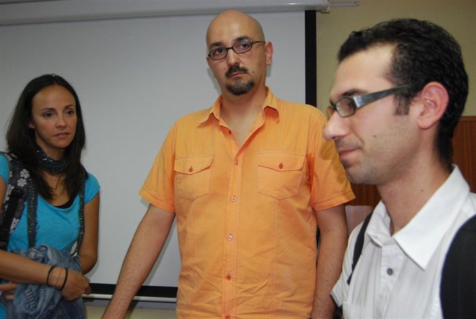 Javier Gimeno (Dcha.), Isabel Gurría (Izda.) Y Jesus Javier Pueyo, Del 15M