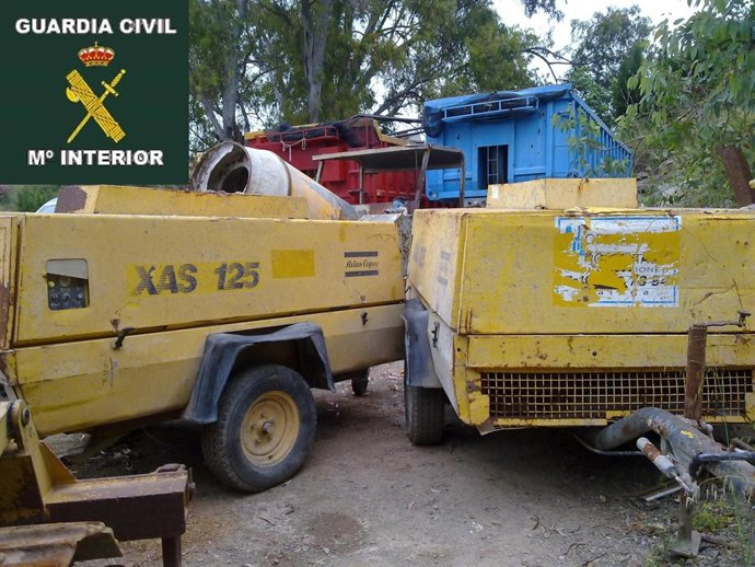 Maquinaria Intervenida Por La Guardia Civil