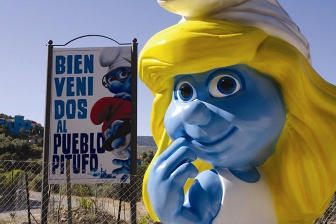 El Primer Pueblo Pitufo Está En Málaga