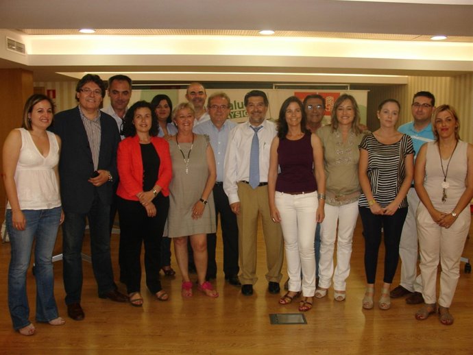 La Comisión Gestora Con Los Diputados Provinciales.