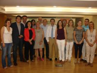 La gestora del PSOE se reúne con el Grupo Socialista de la Diputación