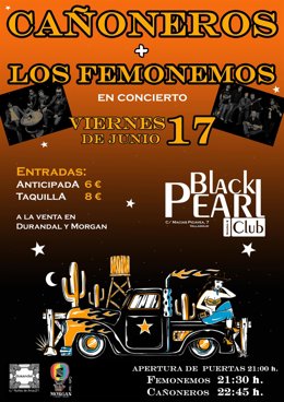 Cartel Del Concierto De Los Femónemos Y Cañoneros 