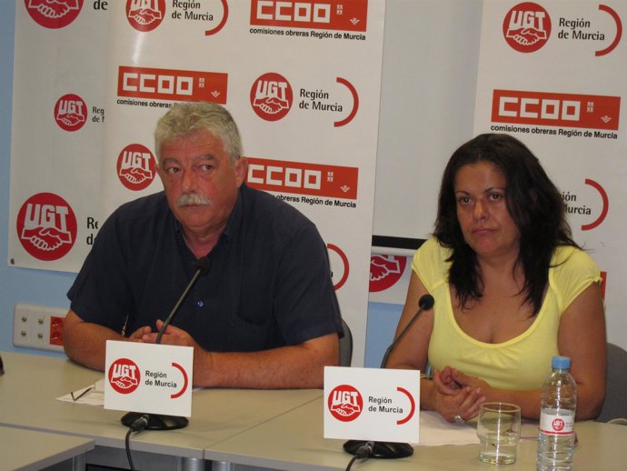 Encarna Del Baño De UGT Y Ángel Soler De CCOO