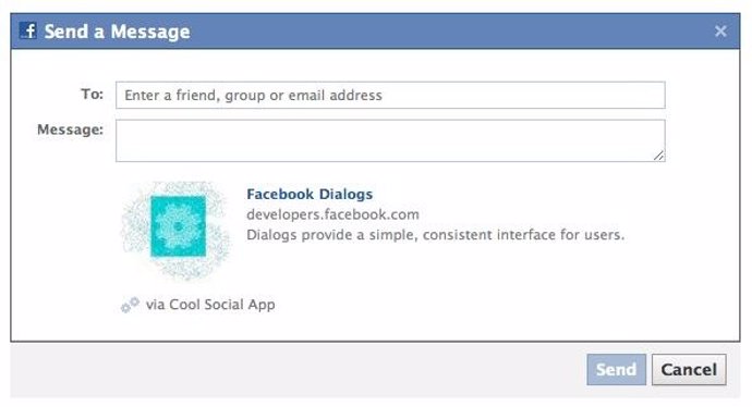 Cuadro De Diálogo Enviar Por Facebook Developers
