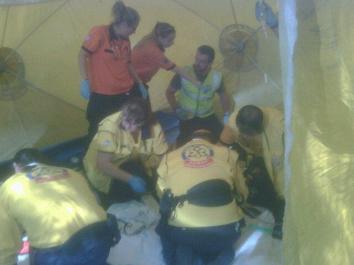 Atención A La Atropellada Por El Samur