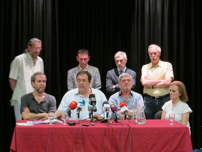 Guillermo Toledo, Julián Rodríguez, Gaspar Llamazares, Marisa Vázquez.