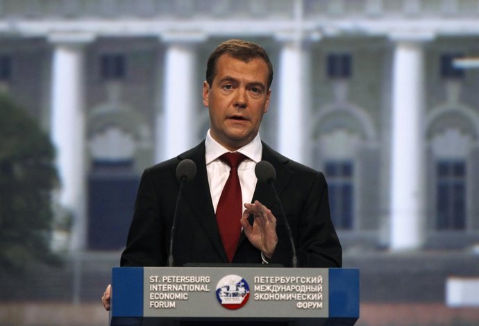 El Presidente De Rusia, Dimitri Medvedev