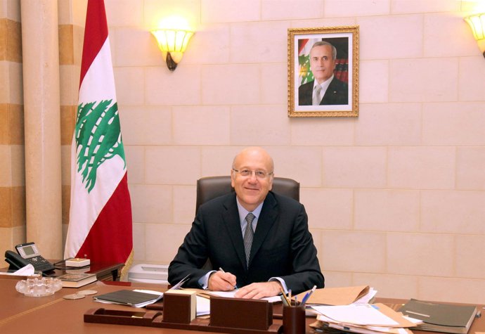  El Primer Ministro Libanés, Najib Mikati