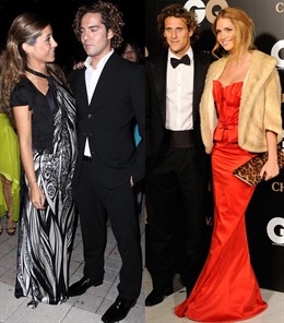 Montaje De Elena Tablada Y David Bisbal Con Diego Forlán Y Zaira Nara 