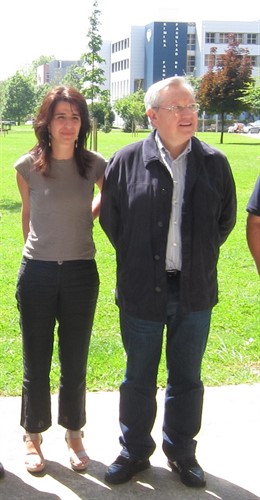 Aintzane Ezenarro Y Patxi Zabaleta.