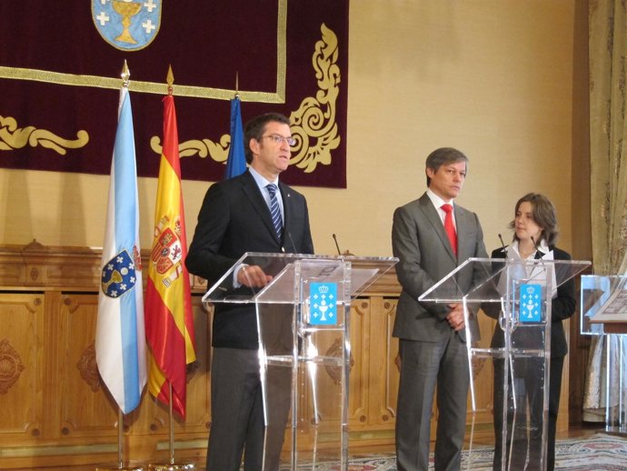 Núñez Feijóo Y Dacian Ciolos