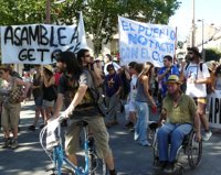 Más de 1.500 personas marchan a Madrid desde Leganés y Getafe bajo el lema 'esta crisis no la pagamos nosotros'
