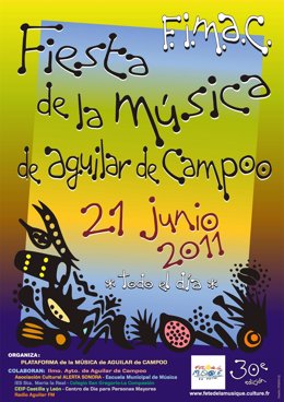 Cartel Del Día De La Música En Aguilar (Palencia)